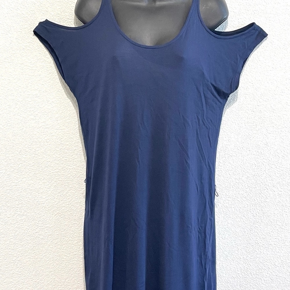Soft Woman Expose Shoulder Short Sleeve Shirt Size S